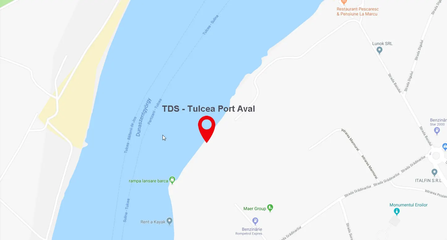 Harta TDS Tulcea Port Aval