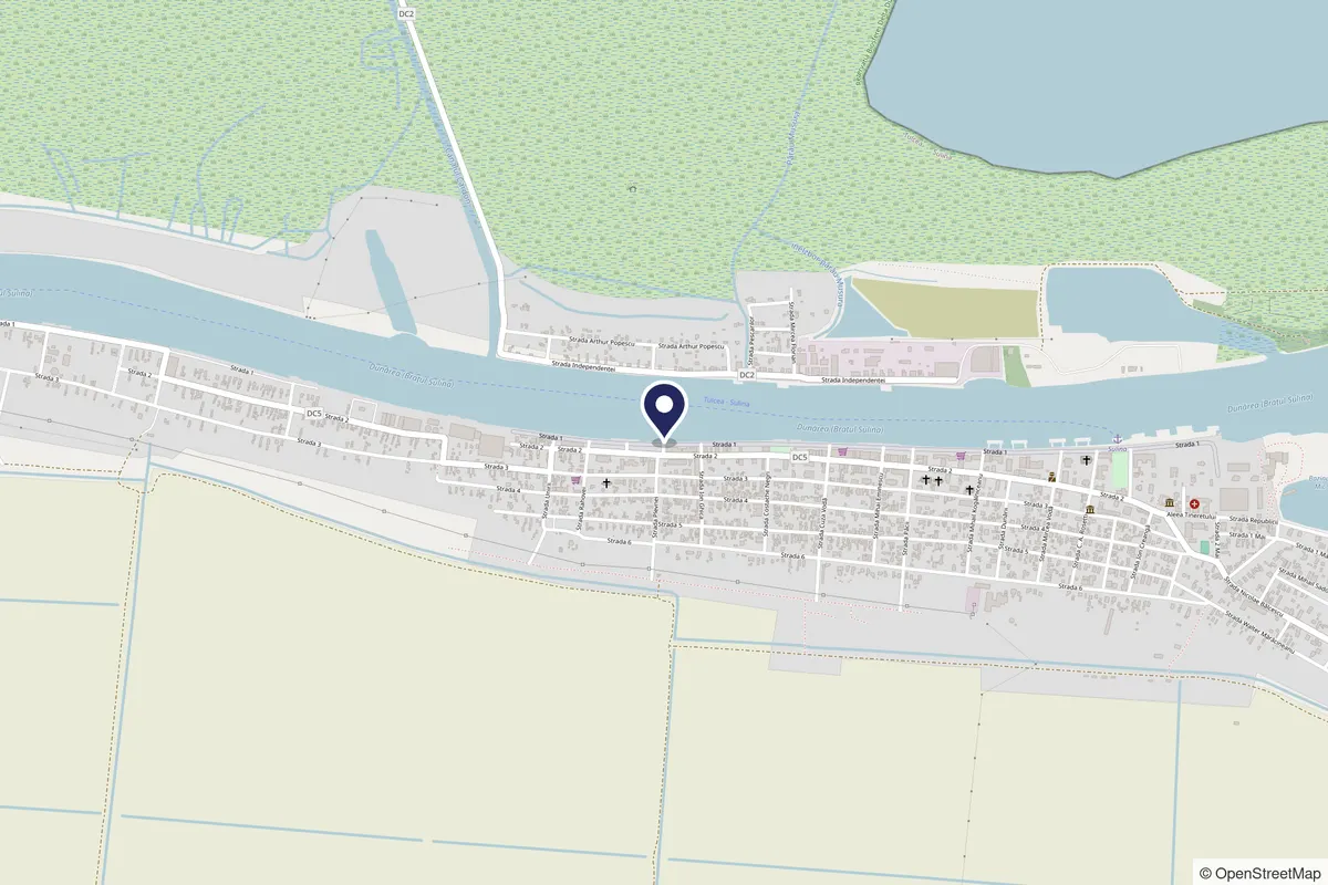 Harta punctului de îmbarcare Sulina – ANL
